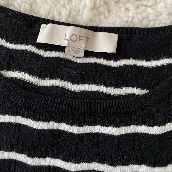 LOFT - striped knit top - Picture 3 of 6